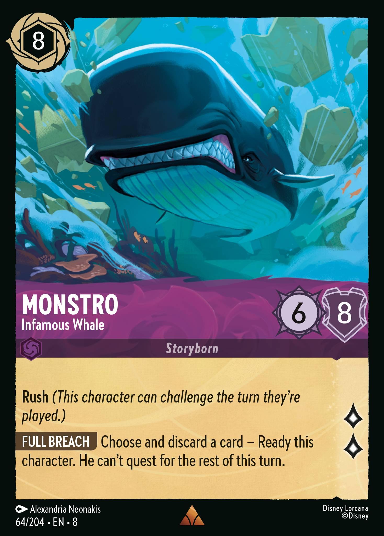 Monstro, Infamous Whale - FOIL — image 1