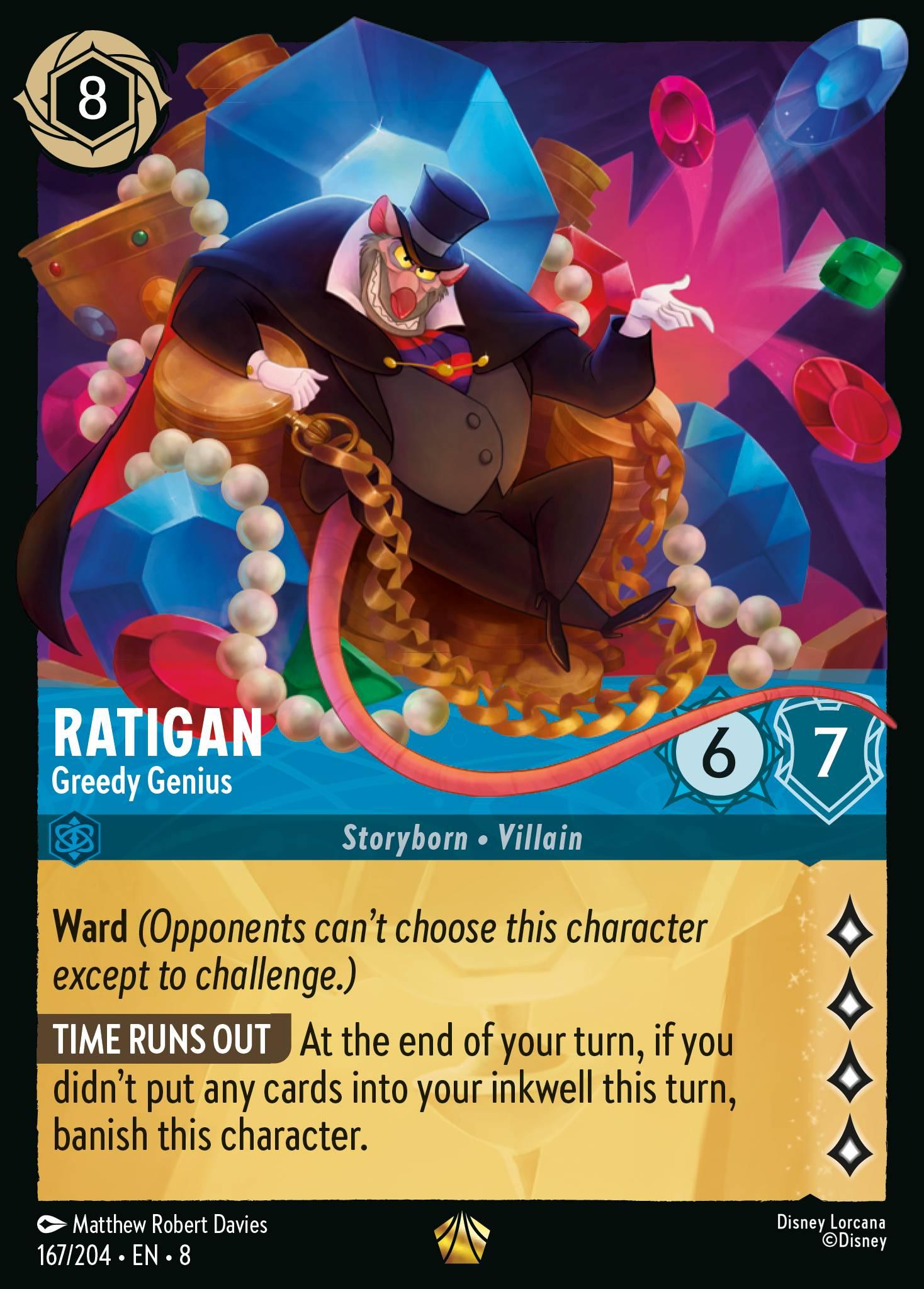 Ratigan, Greedy Genius - FOIL — image 1