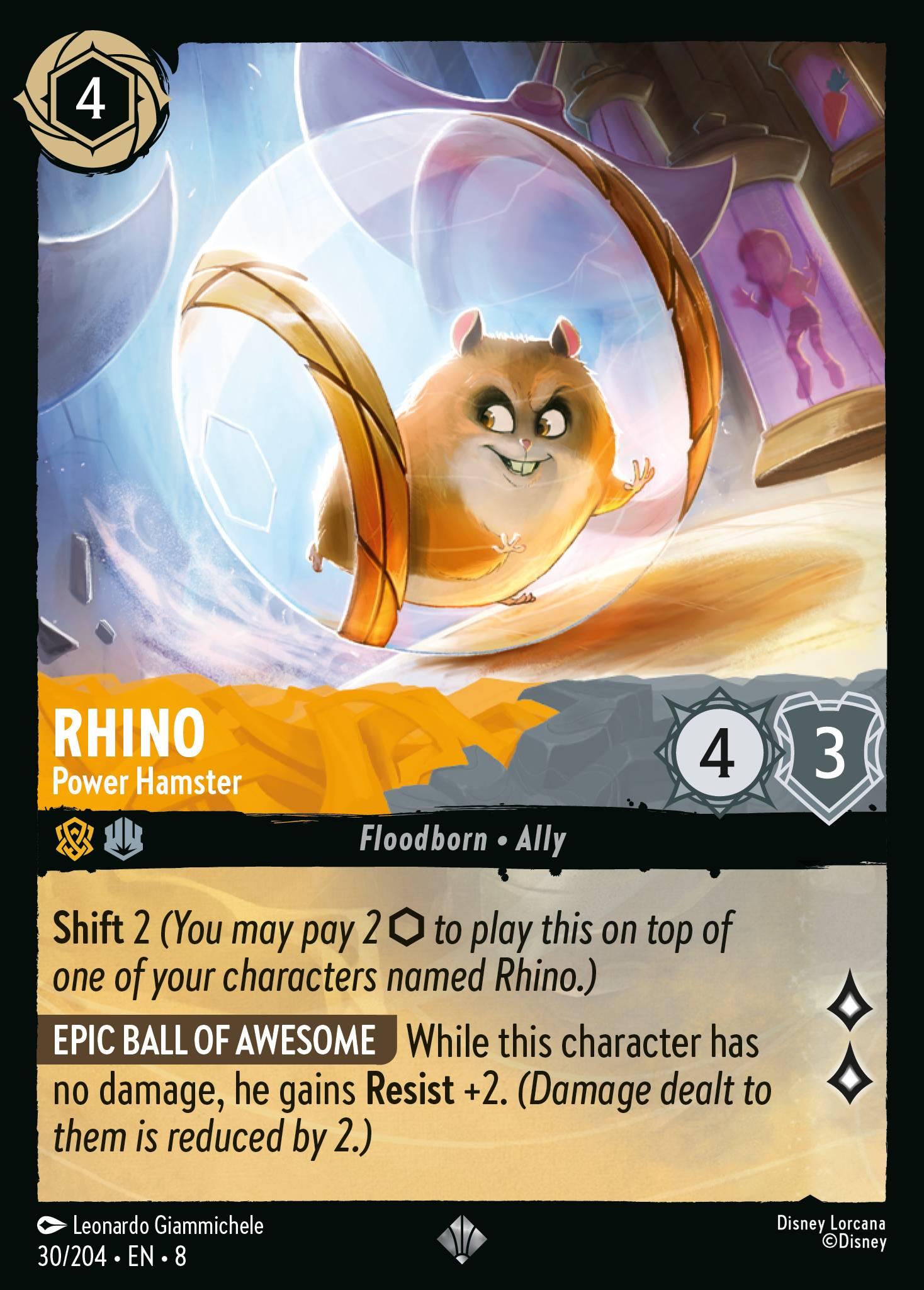 Rhino, Power Hamster - FOIL — image 1