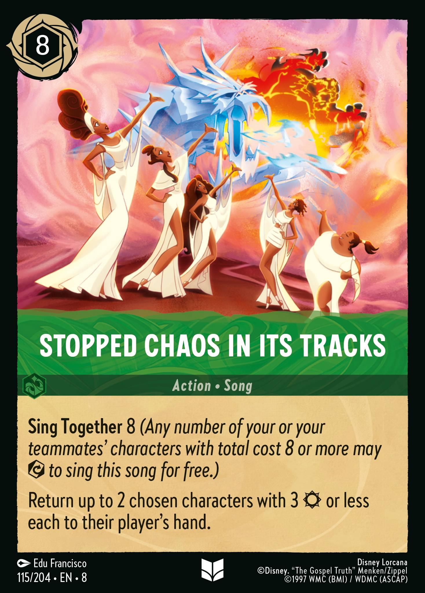 Stopped Chaos in Its Tracks - FOIL — image 1
