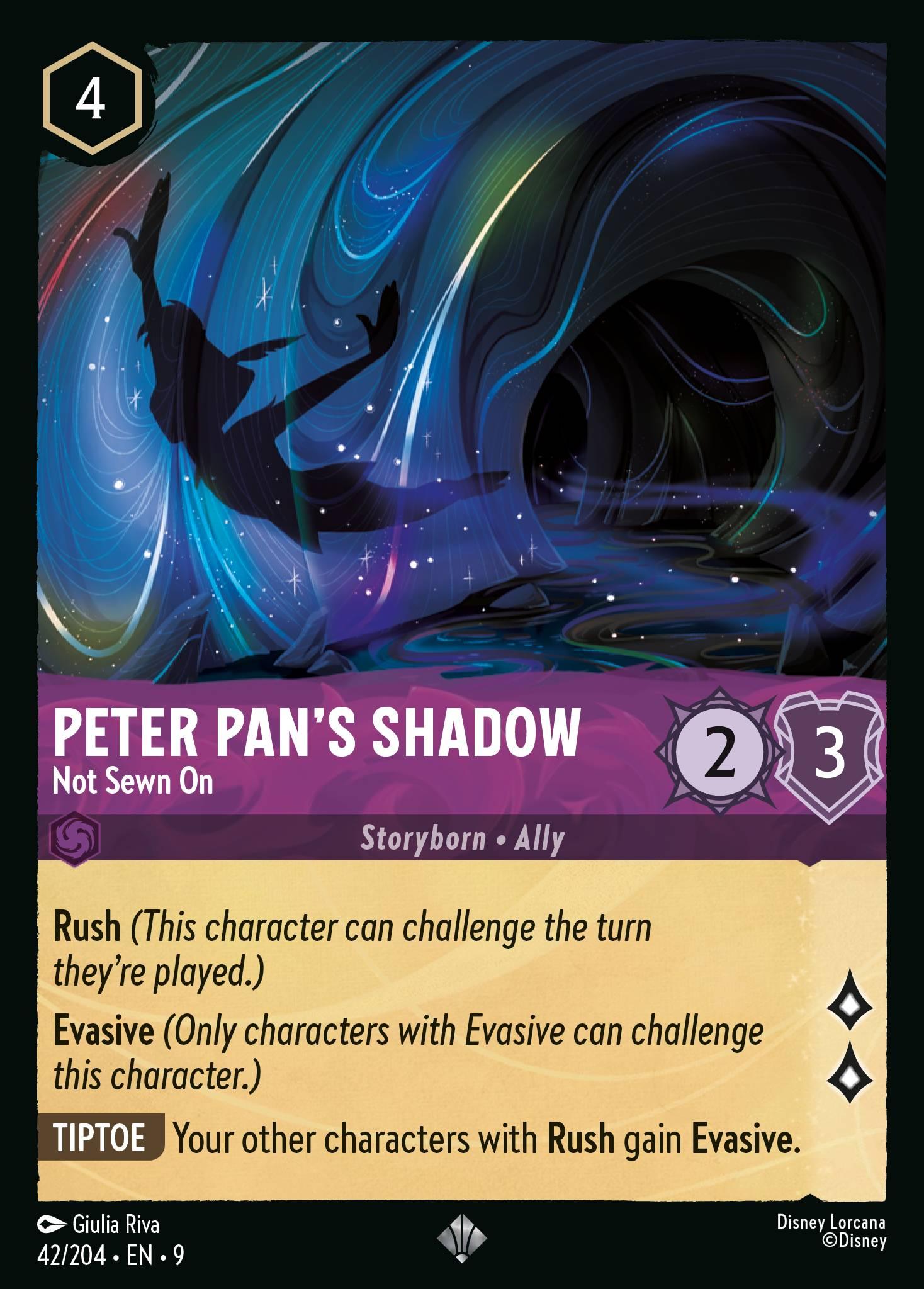 Peter Pan's Shadow, Not Sewn On — image 1