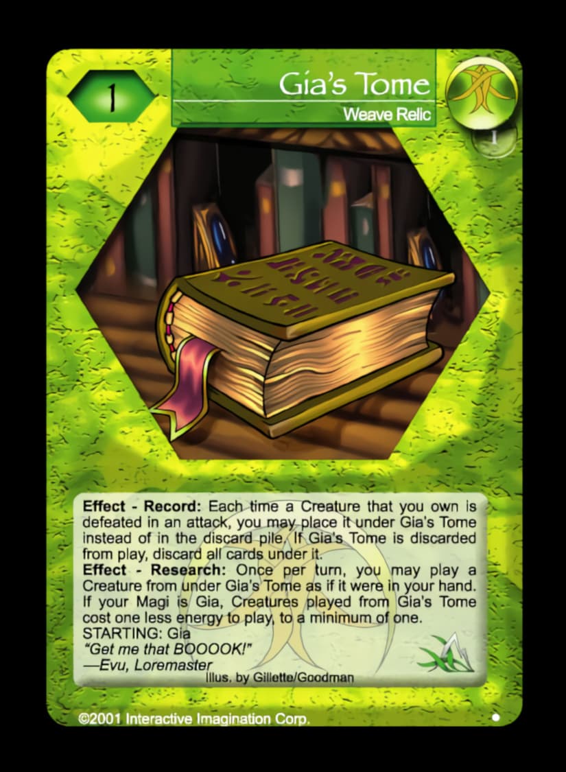 Gia's Tome - FOIL — image 1