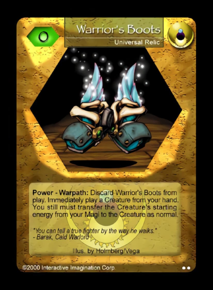 Warrior's Boots - FOIL — image 1