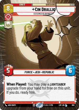 Cin Drallig - Esteemed Blademaster - HYPERSPACE FOIL — image 1