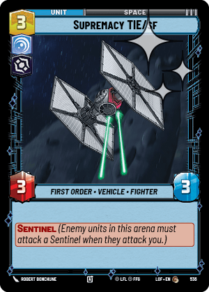 Supremacy TIE/sf - FOIL — image 1