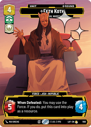 Eeth Koth - Spiritual Warrior - PRESTIGE FOIL — image 1