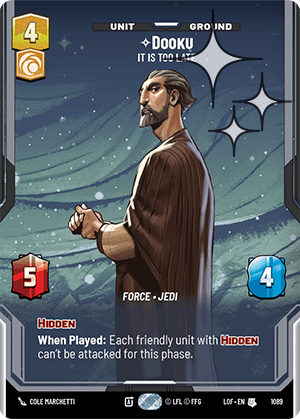 Dooku - It Is Too Late - PRESTIGE FOIL — image 1