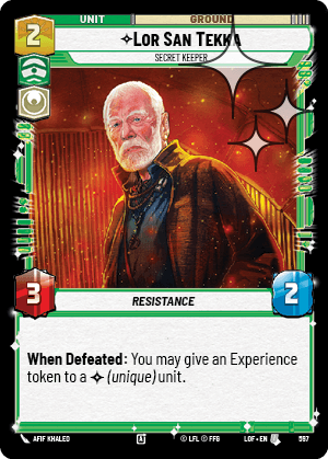 Lor San Tekka - Secret Keeper - FOIL — image 1