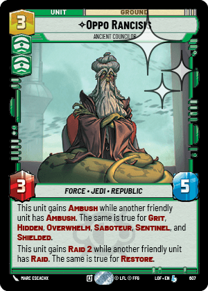 Oppo Rancisis - Ancient Councilor - FOIL — image 1