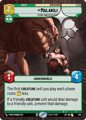 Malakili - Loving Rancor Keeper - HYPERSPACE FOIL — image 1