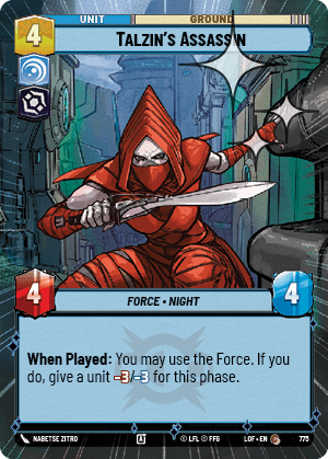 Talzin's Assassin - HYPERSPACE FOIL — image 1