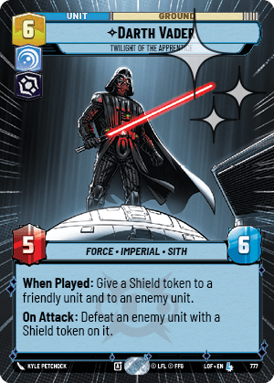 Darth Vader - Twilight of the Apprentice - HYPERSPACE FOIL — image 1