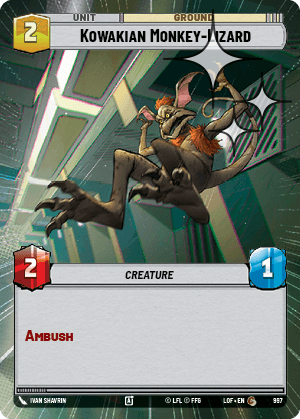 Kowakian Monkey-Lizard - HYPERSPACE FOIL — image 1