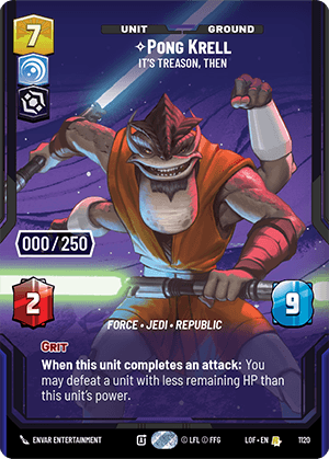 Pong Krell - It's Treason, Then - PRESTIGE SERIALIZED — image 1