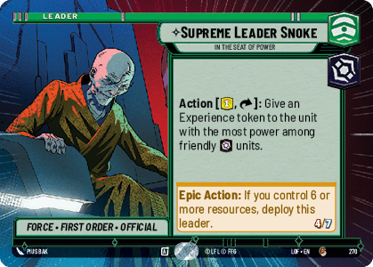 Supreme Leader Snoke - In the Seat of Power - HYPERSPACE — image 1