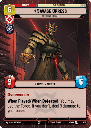 Savage Opress - Imbued With Hate - HYPERSPACE — image 1