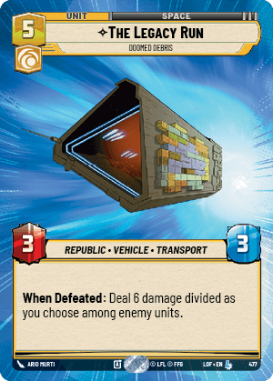 The Legacy Run - Doomed Debris - HYPERSPACE — image 1
