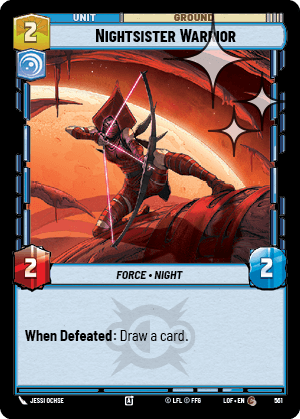 Nightsister Warrior - FOIL — image 1