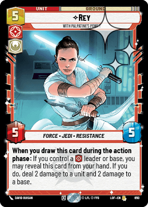 Rey - With Palpatine's Power - FOIL — image 1
