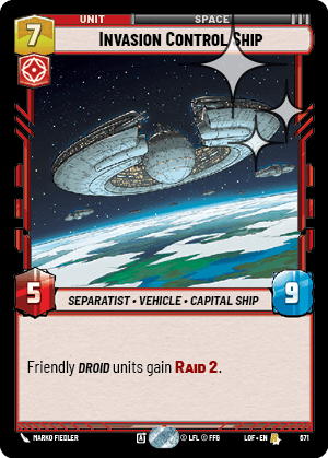 Invasion Control Ship - FOIL — image 1