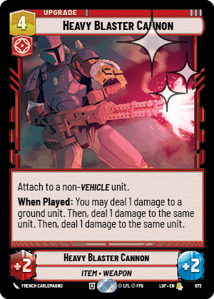 Heavy Blaster Cannon - FOIL — image 1