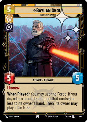 Baylan Skoll - Enigmatic Master - FOIL — image 1