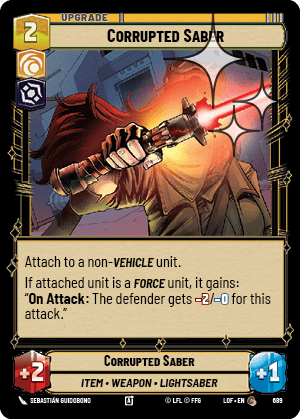 Corrupted Saber - FOIL — image 1