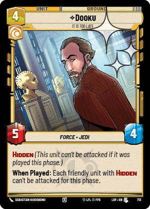 Dooku - It Is Too Late - FOIL — image 1