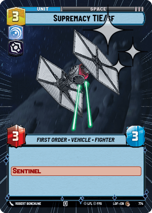 Supremacy TIE/sf - HYPERSPACE FOIL — image 1