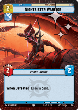 Nightsister Warrior - HYPERSPACE FOIL — image 1