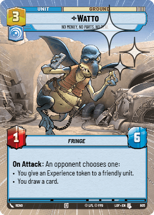 Watto - No Money, No Parts, No Deal - HYPERSPACE FOIL — image 1