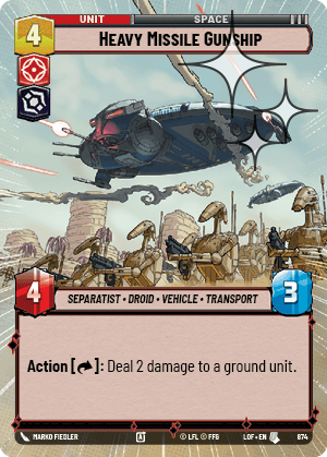 Heavy Missile Gunship - HYPERSPACE FOIL — image 1