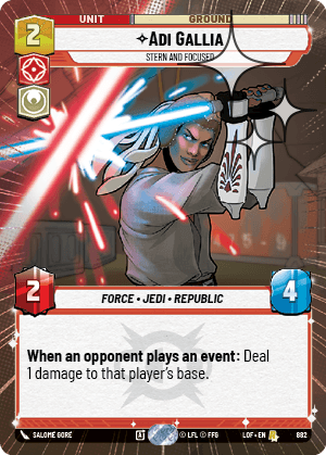 Adi Gallia - Stern and Focused - HYPERSPACE FOIL — image 1