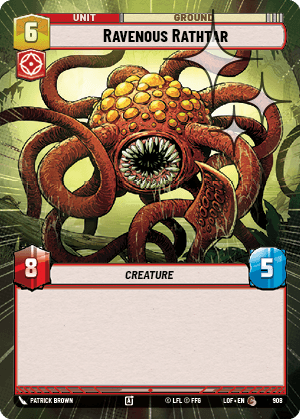 Ravenous Rathtar - HYPERSPACE FOIL — image 1