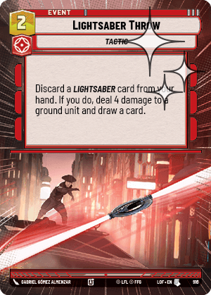 Lightsaber Throw - HYPERSPACE FOIL — image 1