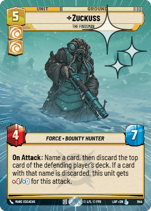 Zuckuss - The Findsman - HYPERSPACE FOIL — image 1