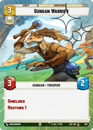 Gungan Warrior - HYPERSPACE FOIL — image 1
