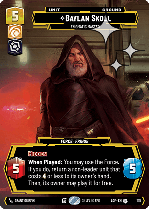 Baylan Skoll - Enigmatic Master - PRESTIGE FOIL — image 1