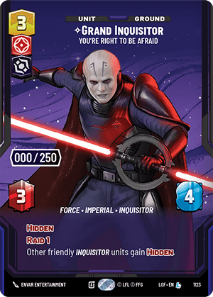 Grand Inquisitor - You're Right to Be Afraid - PRESTIGE SERIALIZED — image 1