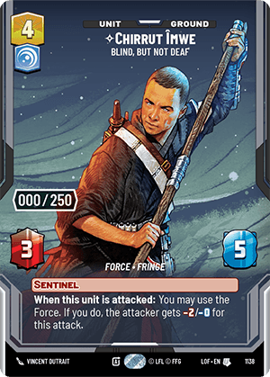 Chirrut Îmwe - Blind, but not Deaf - PRESTIGE SERIALIZED — image 1