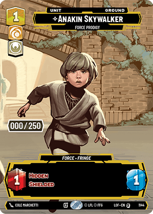 Anakin Skywalker - Force Prodigy - PRESTIGE SERIALIZED — image 1