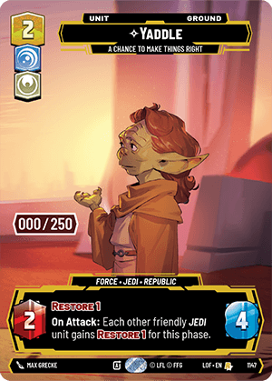 Yaddle - A Chance To Make Things Right - PRESTIGE SERIALIZED — image 1
