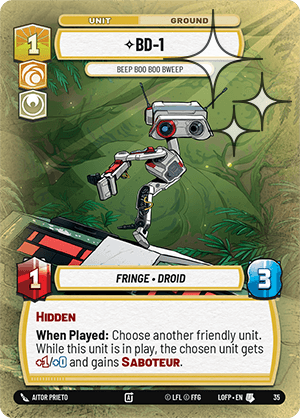 BD-1 - Beep Boo Boo Bweep - OP Promo – FOIL — image 1