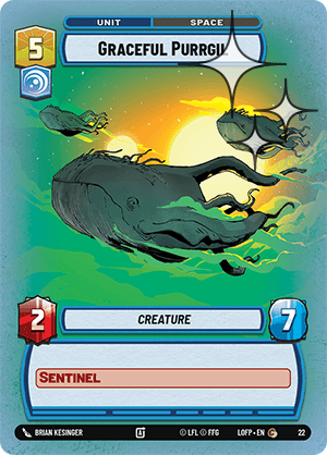 Graceful Purrgil - OP Promo – FOIL — image 1