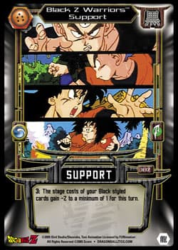 Black Z Warriors' Support - Foil — image 1