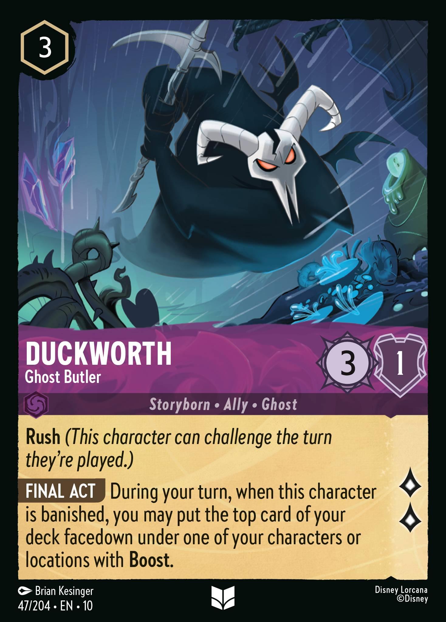 Duckworth, Ghost Butler - FOIL — image 1