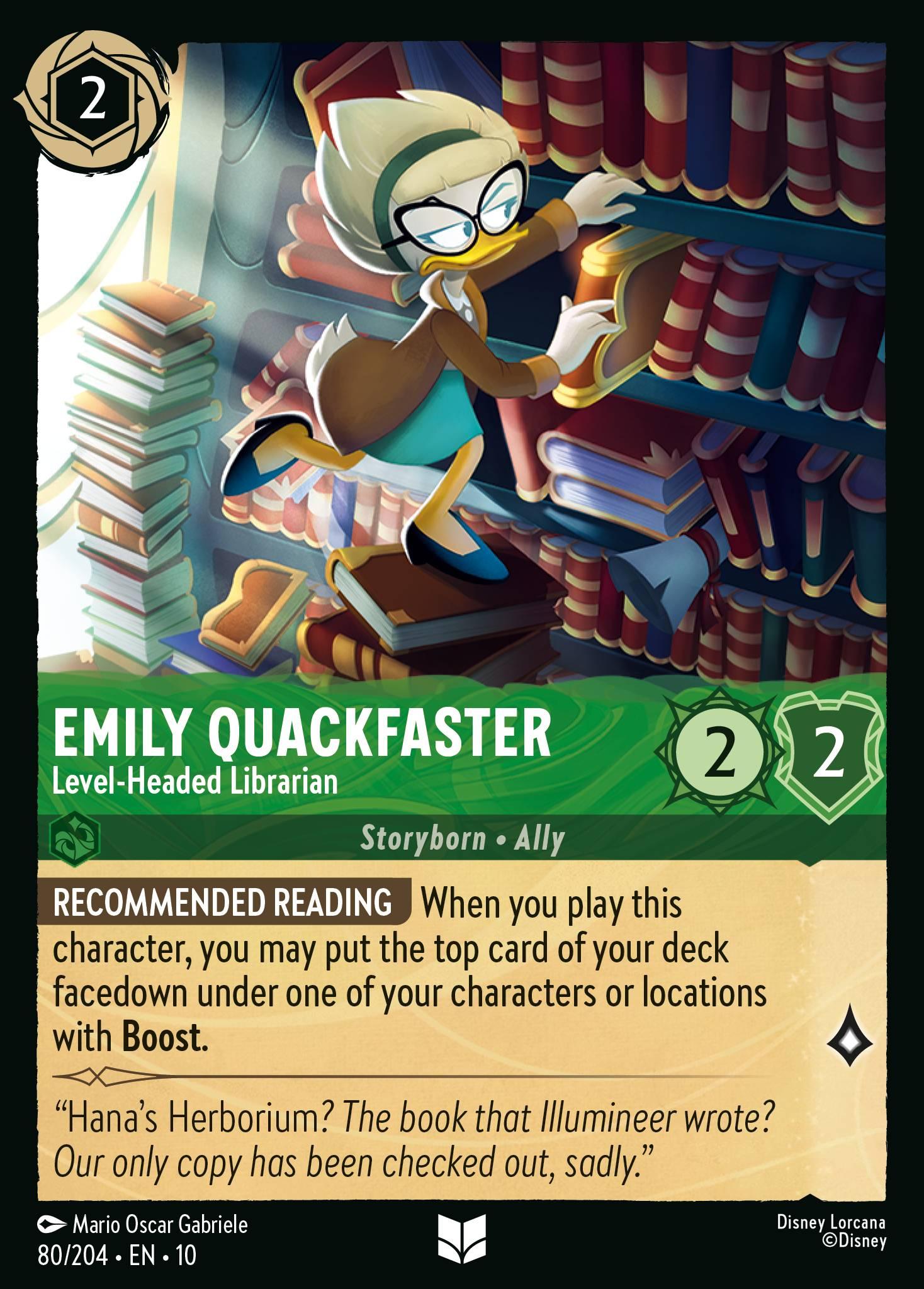 Emily Quackfaster, Level-Headed Librarian — image 1