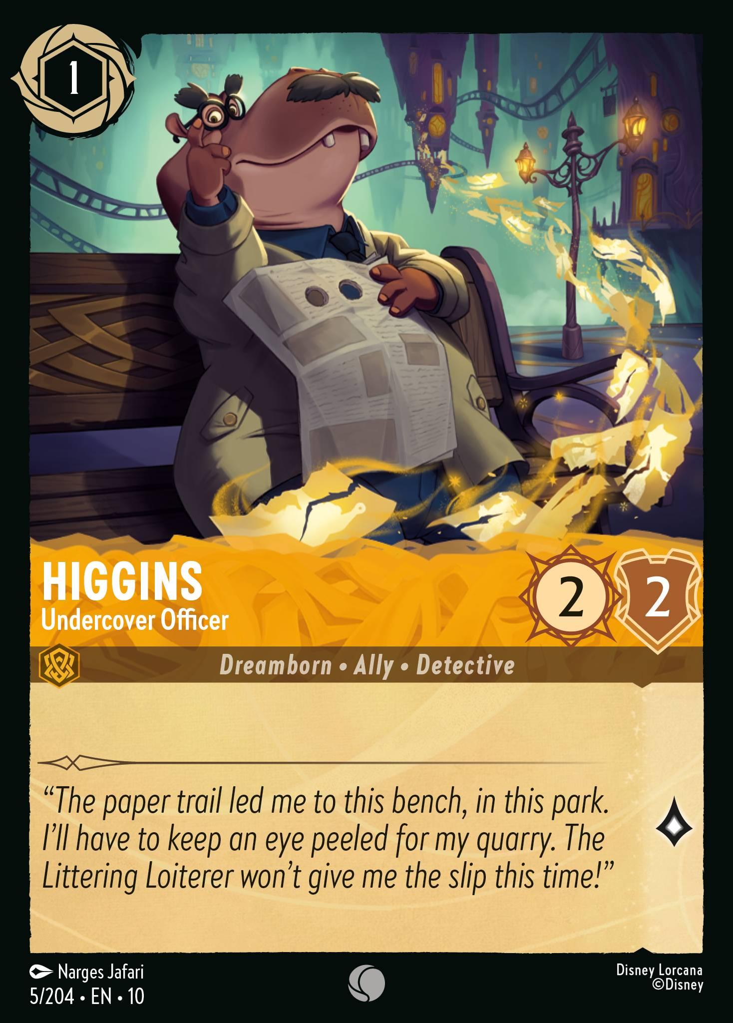 Higgins, Undercover Officer - FOIL — image 1