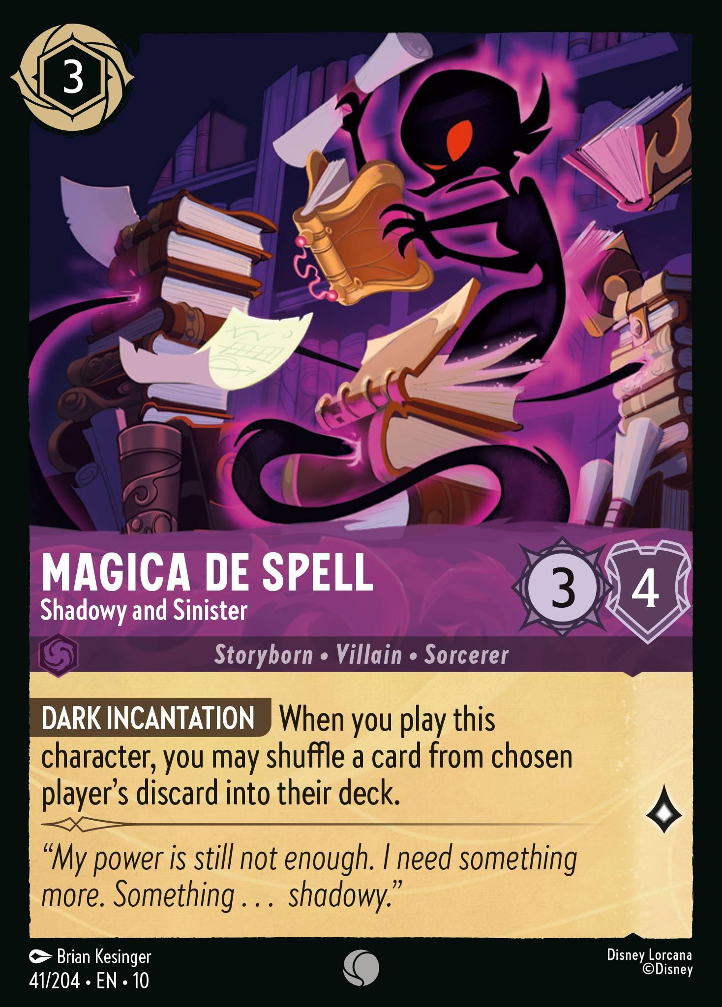 Magica De Spell, Shadowy and Sinister - FOIL — image 1