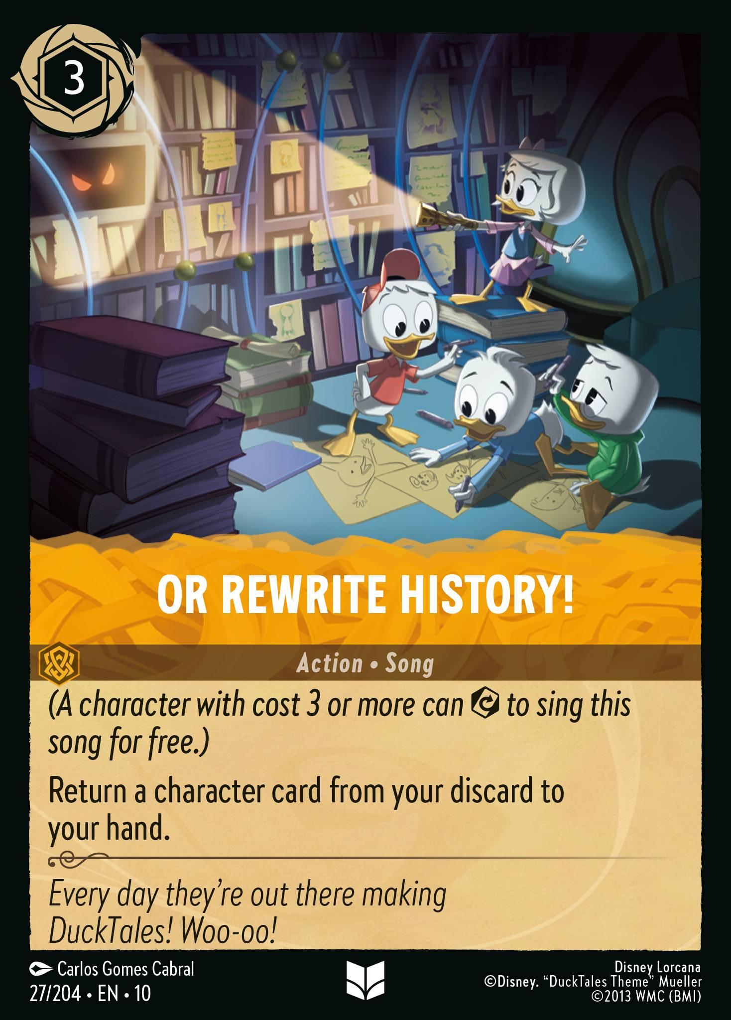 Or Rewrite History! - FOIL — image 1